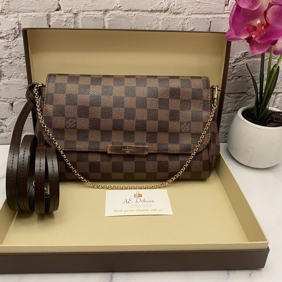 Louis Vuitton Handbags - Favorite MM Damier Ebene Crossbody Bag (FL2176)